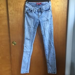 YMI Distressed “WannaBettaButt?” Jeans